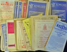 Assorted selection of 1950s-60s Non-League football programmes homes, includes teams such as