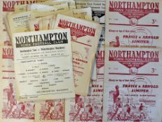 Northampton Town 1950s-60s football programme selection homes, includes 1957/58 Arsenal, All Star XI