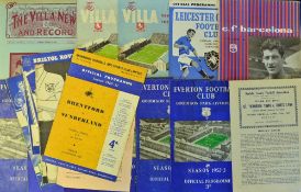 Assorted selection of football programmes 1950s onwards includes 1937/38 Aston Villa v Blackpool