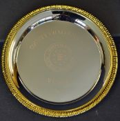 Hallmarked Silver Challenge Vase Runners Up Medal a gold coloured medal (hallmarked sterling