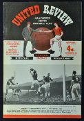 1960/61 Postponed Manchester United v Bolton Wanderers football programme Manchester Senior Cup