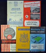 Selection of 1950s Manchester United football programmes away matches to include 1956/57 Sheffield