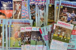 1970s West Ham United football programme selection includes 1959 U.D.A Dukla (Prague), 1961