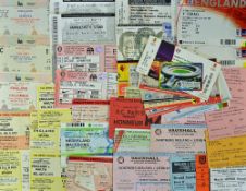 Selection of 1975 onwards International football tickets mainly modern, including some interesting