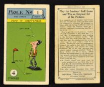 Scarce 1925 Imperial Tobacco Company of Canada Golf Cigarette Cards - 