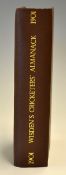 1901 Wisden Cricketers Almanack - 38th edition c/w the original paper wrappers and rebound in