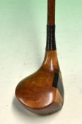 R Simpson Special small head brassie with full brass sole plate and central fibre insert with