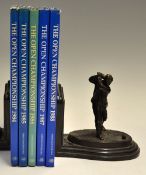 Open Golf Championship signed Annuals from 1984 to 1988 - to include 1985 signed by the champion