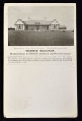Scarce golfing advertising card for Major & Co Solignum Wood Worm Treatment featuring Leamington