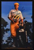 Payne Stewart 3x Major winner signed golfing postcard - Spalding Top Flite sponsors postcard and