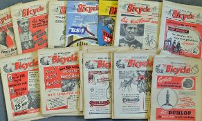 Collection of 1953 bicycling magazine's - to include complete run 
