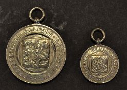 2x PGA silver golf medals to incl large medal embossed on the reverse 