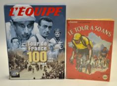 2x L'Equipe Tour de France Cycling Anniversary publications to incl 