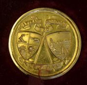 1910 Lytham St Anne's Golf Club Gold Medal - engraved on the back 