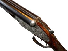 12g Holland and Holland Royal side lock ejector No. 2 pair - serial no 14470 fitted with original