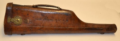 Good leather leg-o- mutton 12g gun case - for 30