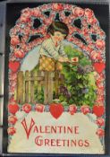Album of Valentine, Birthday, Christmas and other golfing related greeting cards and postcards
