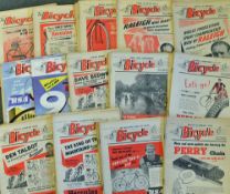 Collection of 1954 and 1955 bicycling magazine's - to include complete run 