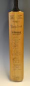 1966 West Indies signed cricket bat - full size Stuart Surridge signed to the front by 18 West
