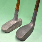 Schenectady style alloy mallet head putter stamped Duncan Conway with damaged hosel and the stymie