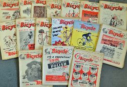 Collection of 1952 bicycling magazine's - to include complete run 