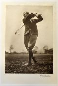 Beldham George - Harry Vardon signed photogravure by George Beldam and published by the Swan