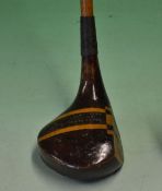 Harry Cawsey Angsol patent brassie with 2 slim fibre face inserts and brass 