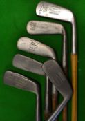 6x assorted blade putters to include a Tom Stewart, an Edwin Sinclair polished head model, a Key