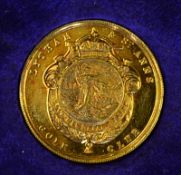 1921 Lytham and St Anne's Golf Club Gold Medal - engraved on the back 