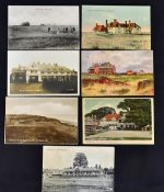 8x various golfing postcards in the London and South East region from the early 1900s onwards to