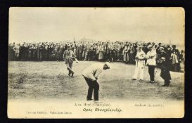 Early 20thc St Andrews Open Golf Championship postcard c. 1905 - titled 