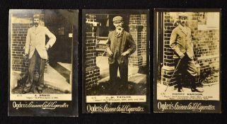 3x Ogden's Guinea Gold real photograph golf cards to include the triumvirate JH Taylor, (475)
