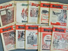 Collection of 1951 bicycling magazine's - to include 