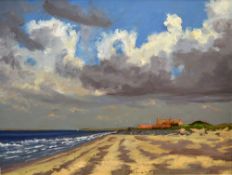 Rohda, John (b.1946 British Artist) - Royal West Norfolk Brancaster Golf Club House looking