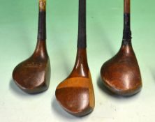 3x various socket head woods to include an Anderson Special L model driver, Walter Tomlinson Special