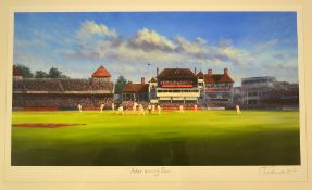Jack Russell signed limited edition cricket print titled 