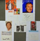 Entertainment Autograph Selection to include Jeremy Clarkson, Jennie Bond, Richard Madeley, Des O'