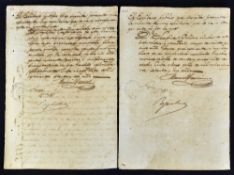 Cuba Slavery Manumission Manuscripts 1871 and 1872 notarized contents include 25 years old male