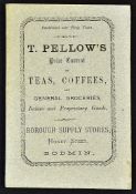 C.1880s T. Pellows Teas, Coffees and General Groceries Sales Catalogue Bodmin, Honey Street, a 32