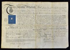 1851 Apprentice Indenture to a builder & carpenter to learn his art and with him after the manner of