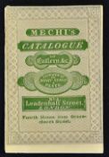C.1828-1832 Mechi's Catalogue 4, Leadenhall Street, London. Very early sales catalogue of 20 pages