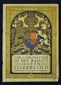 1953 Queen Elizabeth II Coronation Souvenir Programme general condition A/G