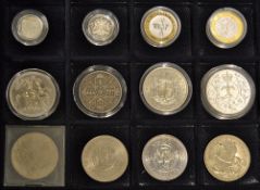 Mixed Selection of Coins consisting of 2008 Royal Arms silver £1, 2008 silver proof £1, 2007