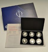 2012 Queen's Diamond Jubilee Silver Proof Crown Size Coin Set consists of 6 coins Commonwealth and