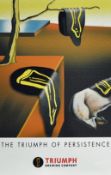 Triumph Brewing Company Print 'The Triumph Of Persistence' in colour laid on board, measures 47 x