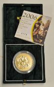 2006 Gold £5 Proof Coin Uncirculated number 773/1000, Royal Mint, in fine presentation case with