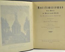 1936 German Anti-Semitic Book 'Anti-Semitism in the world in words and pictures' the world dispute