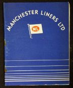Maritime Manchester Liners Ltd c.1945-50 Booklet an interesting 28 page booklet with 20