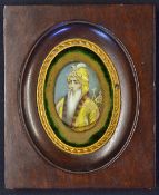 Sikh - Maharaja Ranjit Singh of Punjab Indian miniature painting Circa 1840s Punjab a stunning
