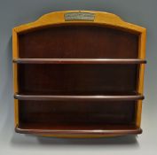 Franklin Mint Precision Models Shelves a three tier wooden shelving set, measures 54 x 50cm approx.